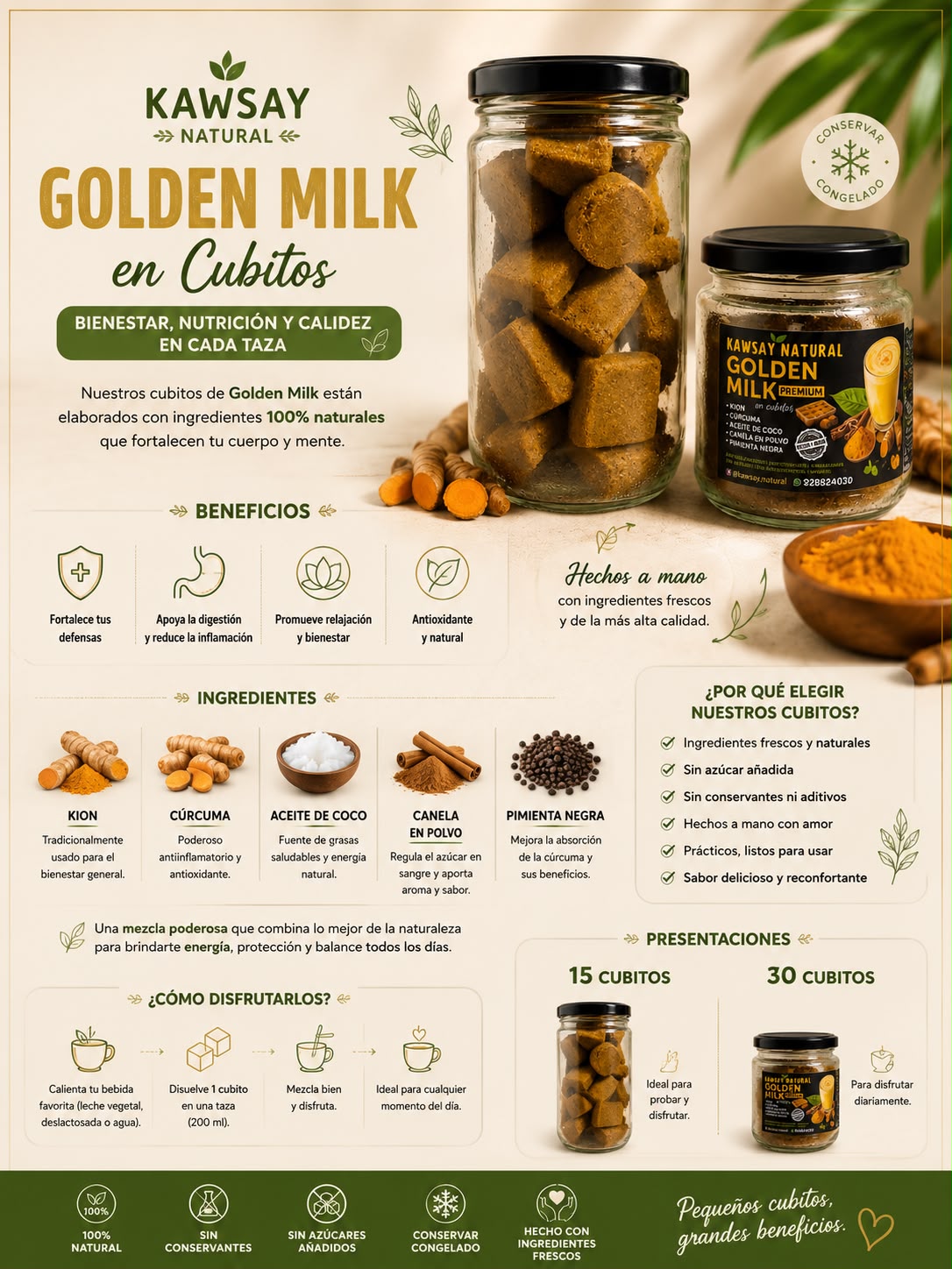 Golden Milk Cubitos